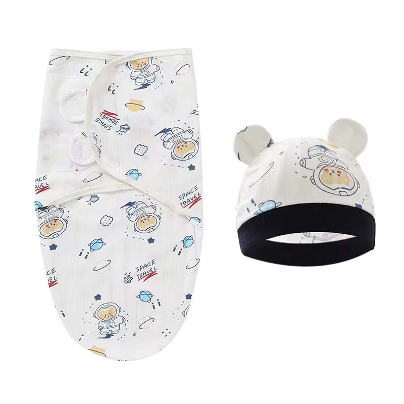 Gigoteuse d'emmaillotage BABYDISE avec bonnet pour nouveau-né